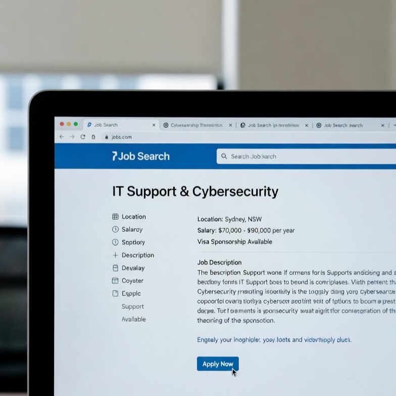 IT Support & Cybersecurity Jobs Australia Visa Sponsorship IT Support & Cybersecurity Jobs Australia Visa Sponsorship